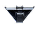 CAT 7 Ton Mini Excavators, Trapezoidal V-Shape Bucket 16in, 0.34 m3, 2 x 50 mm Pins-EB307TZV-16-0.34-Excavator - Trapezoidal V-Shape-Bedrock Attachments