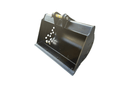 Cleaning Bucket fits CAT307, 48in, 0.43m3, 2 x 50mm Pins - EB307CL-48-0.43 - Excavator Bucket - Bedrock Attachments