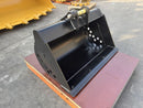 Cleaning Bucket fits CAT307, 48in, 0.43m3, 2 x 50mm Pins - EB307CL-48-0.43 - Excavator Bucket - Bedrock Attachments