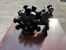 Excavator Compaction Group for 1 ton Mini Excavator, 22in width, 2 x 30mm Pins - ECMWG1T-22 - Excavator Compaction Wheel - Bedrock Attachments