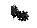 Excavator Compaction Group for 10 ton Mini Excavator / 450 Backhoe, 12in width, 2 x 60mm Pins - ECMWG10T-12 - Excavator Compaction Wheel - Bedrock Attachments