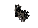 Excavator Compaction Group for 10 ton Mini Excavator / 450 Backhoe, 18in width, 2 x 60mm Pins - ECMWG10T-18 - Excavator Compaction Wheel - Bedrock Attachments