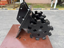 Excavator Compaction Group for 10 ton Mini Excavator / 450 Backhoe, 36in width, 2 x 60mm Pins - ECMWG10T-36 - Excavator Compaction Wheel - Bedrock Attachments