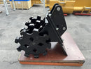 Excavator Compaction Group for 10 ton Mini Excavator / 450 Backhoe, 36in width, 2 x 60mm Pins - ECMWG10T-36 - Excavator Compaction Wheel - Bedrock Attachments