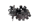 Excavator Compaction Group for 2 ton Mini Excavator, 16in width, 2 x 35mm Pins - ECMWG2T-16 - Excavator Compaction Wheel - Bedrock Attachments