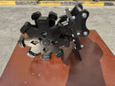 Excavator Compaction Group for 3 - 4 ton Mini Excavator, 12in width, 2 x 40mm Pins - ECMWG3T-12 - Excavator Compaction Wheel - Bedrock Attachments