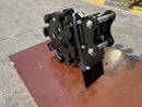 Excavator Compaction Group for 3 - 4 ton Mini Excavator, 12in width, 2 x 40mm Pins - ECMWG3T-12 - Excavator Compaction Wheel - Bedrock Attachments