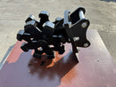 Excavator Compaction Group for 5 - 6 ton Mini Excavator, 12in width, 2 x 45mm Pins - ECMWG5T-12 - Excavator Compaction Wheel - Bedrock Attachments