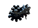 Excavator Compaction Group for 5 - 6 ton Mini Excavator, 22in width, 2 x 45mm Pins - ECMWG5T-22 - Excavator Compaction Wheel - Bedrock Attachments