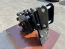 Excavator Compaction Group for 7 - 9 ton Mini Excavator, 18in width, 2 x 50mm Pins - ECMWG7T-18 - Excavator Compaction Wheel - Bedrock Attachments