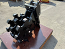 Excavator Compaction Group for 7 - 9 ton Mini Excavator, 18in width, 2 x 50mm Pins - ECMWG7T-18 - Excavator Compaction Wheel - Bedrock Attachments