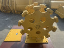 Excavator Compaction Wheel Group for A, 315, B linkage, 3pcs Wheel, 24in width - ECW1X3 - Excavator Compaction Wheel - Bedrock Attachments
