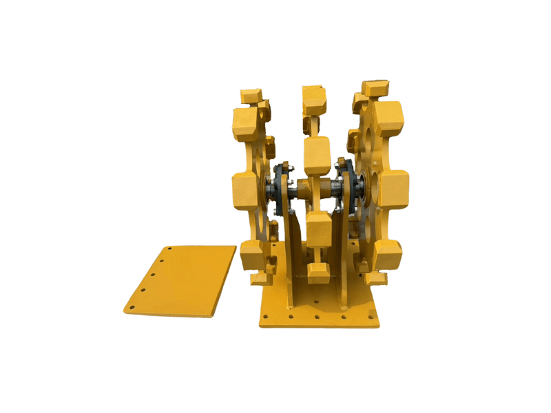 Excavator Compaction Wheel Group for A, 315, B linkage, 3pcs Wheel, 24in width - ECW1X3 - Excavator Compaction Wheel - Bedrock Attachments