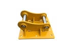 Excavator Compaction Wheel Mounting Group, Pin On, 2 x 65mm Pins, A Linkage - ECM - A - Excavator Counterweight - Bedrock Attachments