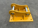 Excavator Compaction Wheel Mounting Group, Pin On, 2 x 65mm Pins, A Linkage - ECM - A - Excavator Counterweight - Bedrock Attachments