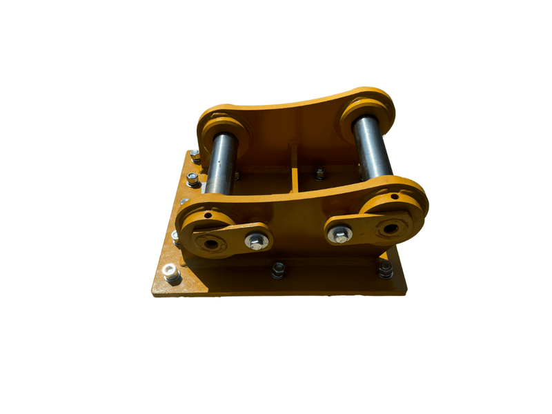 Excavator Compaction Wheel Mounting Group, Pin On, 2 x 80mm Pins, B Linkage - ECM - B - Excavator Compaction Wheel - Bedrock Attachments