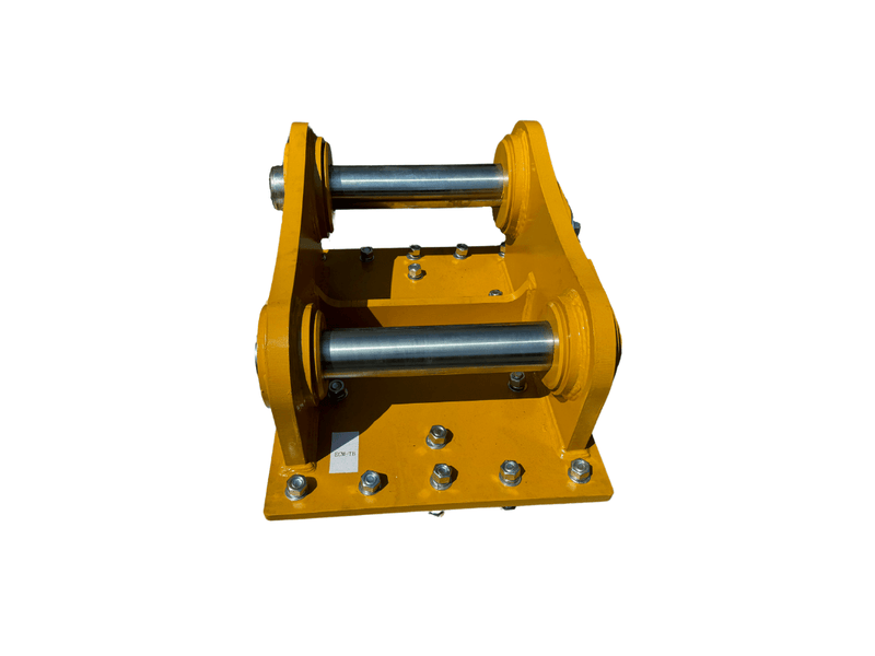 Excavator Compaction Wheel Mounting Group, Pin On, S Pin 110mm & L Pin 100mm, TB Linkage - ECM - TB - Excavator Compaction Wheel - Bedrock Attachments