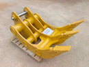 Excavator Rake 36in, 2 x 70mm Pins, 315 Linkage - EK-31536 - Excavator Rakes - Bedrock Attachments