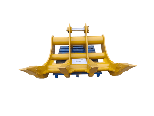 Excavator Rake 48in, 2 x 70mm Pins, 315 Linkage - EK-31548 - Excavator Rakes - Bedrock Attachments