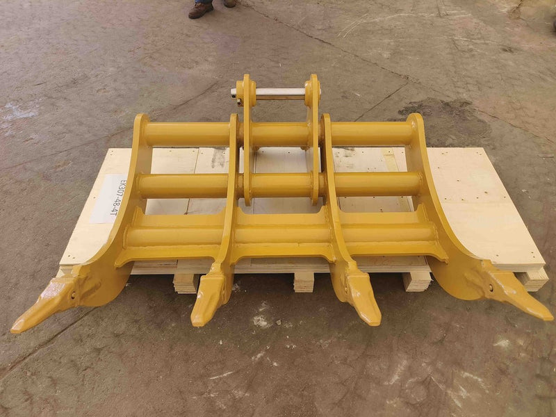 EXCAVATOR RAKE fits CAT 307, 40mm Pins - EK - 30748 - Excavator Rakes - Bedrock Attachments