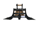 Excavator Rake for JD 330 48in, 2 x 100mm Pins - EK-JD330-48 - Excavator Rakes - Bedrock Attachments