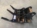 Excavator Rake for JD 330 48in, 2 x 100mm Pins - EK-JD330-48 - Excavator Rakes - Bedrock Attachments