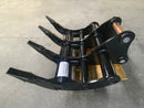 Excavator Rake for JD 330 60in, 2 x 100mm Pins - EK-JD330-60 - Excavator Rakes - Bedrock Attachments