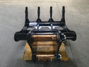 Excavator Rake for JD 330 60in, 2 x 100mm Pins - EK-JD330-60 - Excavator Rakes - Bedrock Attachments