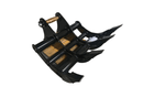 Excavator Rake for JD 330 60in, 2 x 100mm Pins - EK-JD330-60 - Excavator Rakes - Bedrock Attachments