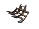 Excavator Rake for JD 450 60in - EK-JD450-60 - Excavator Rakes - Bedrock Attachments
