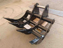 Excavator Rake for JD 450 60in - EK-JD450-60 - Excavator Rakes - Bedrock Attachments