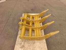 EXCAVATOR RAKE GP - GP (3ton, 36), 2 x 40mm Pins - EK - 30336 - Excavator Rakes - Bedrock Attachments
