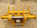 EXCAVATOR RAKE GP - GP (TB Linkage, 84), 2 x 65mm Pins, TB Linkage - EK - TB84 - Excavator Rakes - Bedrock Attachments
