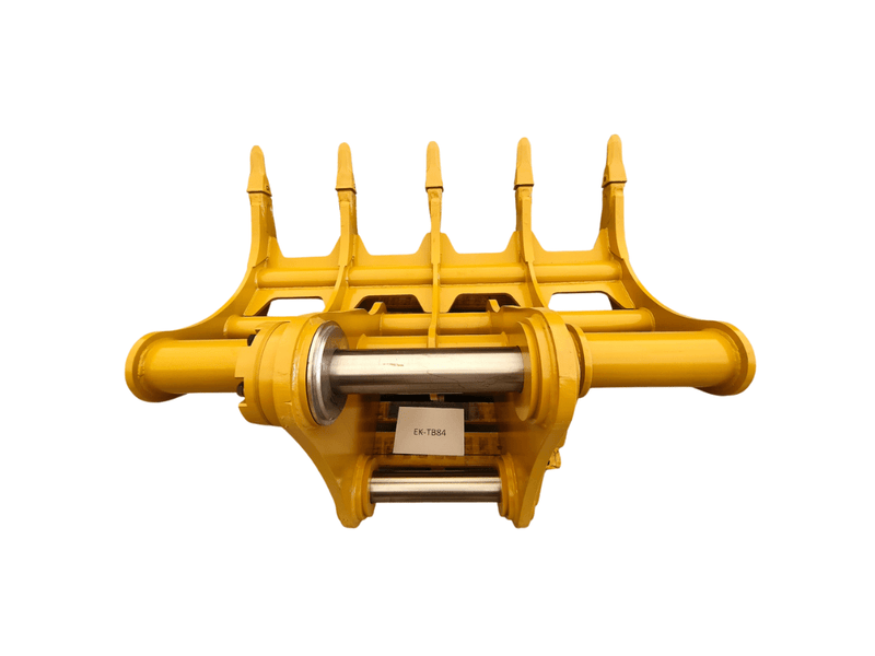EXCAVATOR RAKE GP - GP (TB Linkage, 84), 2 x 65mm Pins, TB Linkage - EK - TB84 - Excavator Rakes - Bedrock Attachments