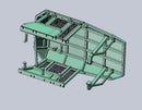 HD CANOPY FOR D65EX - 17 - BS69 - Bulldozer Screens&Sweeps - Bedrock Attachments