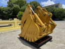 Heavy Duty Bucket with Grapple, 1.36m3, 54in, 2 x 80mm Pins-EGRB320B-54-1.36-Excavator Grapple-Bedrock Attachments