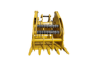 Heavy Duty Bucket with Grapple, 1.36m3, 54in, 2 x 80mm Pins-EGRB320B-54-1.36-Excavator Grapple-Bedrock Attachments