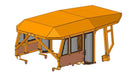 Heavy Duty Canopy fits CAT D6T/D6R - Bedrock Attachments