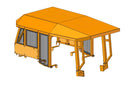 Heavy Duty Canopy fits CAT D6T/D6R - Bedrock Attachments