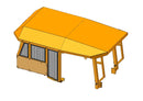Heavy Duty Canopy fits CAT D7R - Bedrock Attachments