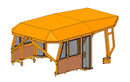 Heavy Duty Canopy fits CAT D7R - Bedrock Attachments