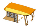 Heavy Duty Canopy fits for KOMATSU D155AX6 - Bedrock Attachments