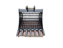 John Deere, Hitachi 110/120/135, 48in, 65mm Pins, Skeleton Bucket - EBJD120-6547ST - Excavator Bucket - Bedrock Attachments