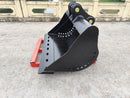John Deere, Hitachi 160/180/190/200/210/220/225, 72in, 80mm Pins, Cleaning Bucket - EBJD160-8072CL - Excavator Bucket - Bedrock Attachments