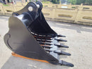 John Deere, Hitachi 230/240/250/270/290/300, 54in, 90mm Pins, Skeleton Bucket - EBJD230-9054ST - Excavator Bucket - Bedrock Attachments