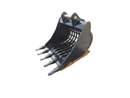 John Deere, Hitachi 230/240/250/270/290/300, 54in, 90mm Pins, Skeleton Bucket - EBJD230-9054ST - Excavator Bucket - Bedrock Attachments