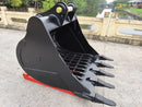 John Deere, Hitachi 230/240/250/270/290/300, 60in, 90mm Pins, Skeleton Bucket - EBJD230-9060ST - Excavator Bucket - Bedrock Attachments