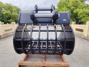 John Deere, Hitachi 330/350/370/380, 60in, 100mm Pins, Skeleton Bucket - EBJD330-10060ST - Excavator Bucket - Bedrock Attachments