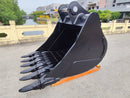 John Deere, Hitachi 450/470, 60in, 110mm Pins, Skeleton Bucket - EBJD450-11060ST - Excavator Bucket - Bedrock Attachments