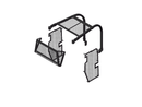 Komatsu Screens and Sweeps, Including Rear Screen Package for D39EX-24, D39PX-24, D37EX-24, D37PX-24-BS54R-Bulldozer Screens&Sweeps-Bedrock Attachments